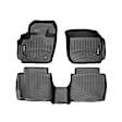 44483-1-2 Front and Rear FloorLiner Series Molded Floor Liner, Black Made of Rubberized Thermoplastic Elastomer