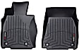 445141 Front Row FloorLiner Series Molded Floor Liner, Black Made of Rubberized Thermoplastic Polyolefins
