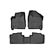 2015 Cadillac SRX - FloorLiner Series, Black, Front and Rear, Molded Floor Liner, Sport Utility, Made of Rubberized Thermoplastic Elastomer
