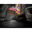 446241-445752 Front and Rear FloorLiner Series Molded Floor Liner, Black Made of Rubberized Thermoplastic Elastomer
