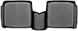 446502 Second Row FloorLiner Series Molded Floor Liner, Black Made of Rubberized Thermoplastic Polyolefins