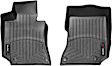446811 Front FloorLiner Series Molded Floor Liner, Black Made of Rubberized Thermoplastic Polyolefins
