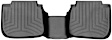 447082 Rear FloorLiner Series Molded Floor Liner, Black Made of Rubberized Thermoplastic Polyolefins