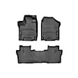44839-1-2 Front and Rear FloorLiner Series Molded Floor Liner, Black Made of Rubberized Thermoplastic Elastomer