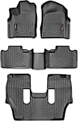 449301-44324-4-5 Front, Second and Third Row FloorLiner Series Molded Floor Liner, Black Made of Rubberized Thermoplastic Polyolefins
