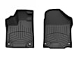 449711IM Front Row Molded Floor Liner, Black Made of Rubberized Thermoplastic Elastomer