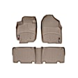 45072-1-2 Front and Rear FloorLiner Series Molded Floor Liner, Tan Made of Rubberized Thermoplastic Polyolefins