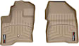 452081 Front Row FloorLiner Series Molded Floor Liner, Tan Made of Rubberized Thermoplastic Polyolefins