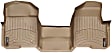 452951 Front Row FloorLiner Series Molded Floor Liner, Tan Made of Rubberized Thermoplastic Polyolefins