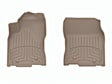 457491IM Front Row Molded Floor Liner, Tan Made of Rubberized Thermoplastic Elastomer