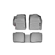 46084-1-2 Front and Rear FloorLiner Series Molded Floor Liner, Gray Made of Rubberized Thermoplastic Polyolefins