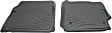 460841 Front Row FloorLiner Series Molded Floor Liner, Gray Made of Rubberized Thermoplastic Polyolefins