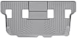 461074 Third Row FloorLiner Series Molded Floor Liner, Gray Made of Rubberized Thermoplastic Polyolefins