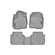 461110-1-2 Front and Rear All-weather Series Molded Floor Liner, Gray Made of Rubberized Thermoplastic Elastomer