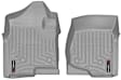 4613061 Front and Rear FloorLiner Series Molded Floor Liner, Gray Made of Rubberized Thermoplastic Polyolefins