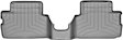 461363 Second Row FloorLiner Series Molded Floor Liner, Gray Made of Rubberized Thermoplastic Polyolefins