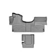 46249-1-2 Front and Rear All-weather Series Molded Floor Liner, Gray Made of Rubberized Thermoplastic Elastomer