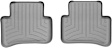 462642 Second Row FloorLiner Series Molded Floor Liner, Gray Made of Rubberized Thermoplastic Polyolefins