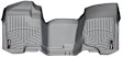 462941 Front Row FloorLiner Series Molded Floor Liner, Gray Made of Rubberized Thermoplastic Polyolefins