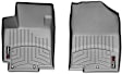 463401 Front Row FloorLiner Series Molded Floor Liner, Gray Made of Rubberized Thermoplastic Polyolefins