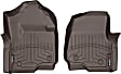 4710121 Front Row FloorLiner Series Molded Floor Liner, Cocoa High-Density Tri-Extruded (HDTE)