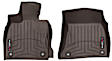 4715041 Front Row FloorLiner Series Molded Floor Liner, Cocoa High-Density Tri-Extruded (HDTE)