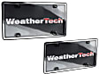 60023 License Plate Frame - Chrome with Black Trim, Eastman Durastar Polymer, Universal, Sold Individually