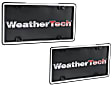 63021 License Plate Frame - White with Black Trim, Eastman Durastar Polymer, Universal, Sold Individually