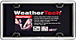 63021 License Plate Frame - White with Black Trim, Eastman Durastar Polymer, Universal, Sold Individually