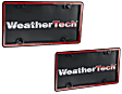 63022 License Plate Frame - Red with Black Trim, Eastman Durastar Polymer, Universal, Sold Individually