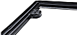 63023 License Plate Frame - Chrome with Black Trim, Eastman Durastar Polymer, Universal, Sold Individually