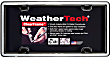 63027 License Plate Frame - Brushed Stainless with Black Trim, Eastman Durastar Polymer, Universal, Sold Individually