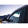 2015 Ford F-150 - Front, Driver and Passenger Side, Dark Smoke, Window Visor, Crew Cab Pickup