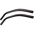 80799 Front, Driver and Passenger Side Window Visor, Dark Smoke