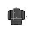 81CSP02SGY Universal Child Car Seat Protector, Sold Individually