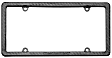 8ALPCF4 License Plate Frame - Black, Carbon Fiber, Universal, Sold Individually