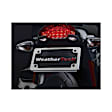 8AMPF1 Motorcycle Billet Plate Frames - Satin Black, Aluminum, Sold individually