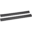 ST002K2 SillProtector Series Door Sill Protector - Black, Plastic, Direct Fit, Set of 2