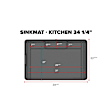 USM01BK SinkMat Kitchen 34.25 in. L x 22.5 in. W, Black