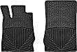 W103 Front Row All-weather Series Flat Floor Mat, Black Made of Rubberized Thermoplastic Elastomer
