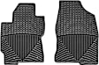 W108 Front Row All-weather Series Flat Floor Mat, Black Made of Rubberized Thermoplastic Elastomer