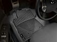 W108 Front Row All-weather Series Flat Floor Mat, Black Made of Rubberized Thermoplastic Elastomer