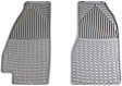 W10GR Front Row All-weather Series Flat Floor Mat, Gray Made of Rubberized Thermoplastic Elastomer