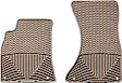 W111TN Front Row All-weather Series Flat Floor Mat, Tan Made of Rubberized Thermoplastic Elastomer