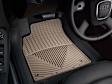 W111TN Front Row All-weather Series Flat Floor Mat, Tan Made of Rubberized Thermoplastic Elastomer