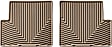 2014 Mercedes Benz G63 AMG - Second Row Flat Floor Mat, Tan, Made of Rubberized Thermoplastic Elastomer, All-weather Series