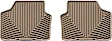 W141TN Rear All-weather Series Flat Floor Mat, Tan Made of Rubberized Thermoplastic Elastomer