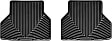 W143 Second Row All-weather Series Flat Floor Mat, Black Made of Rubberized Thermoplastic Elastomer