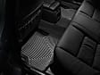 W143 Second Row All-weather Series Flat Floor Mat, Black Made of Rubberized Thermoplastic Elastomer