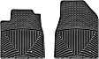 2009 Honda Pilot - All-weather Series, Black, Front Row, Flat Floor Mat, Sport Utility, Made of Rubberized Thermoplastic Elastomer